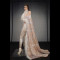 SW041 Printed Jumpsuit with Cape
